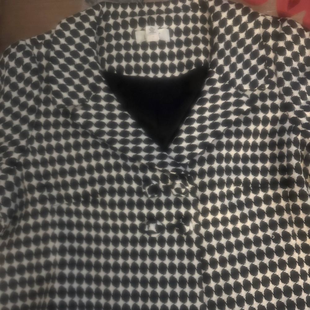 Black and white blazer -